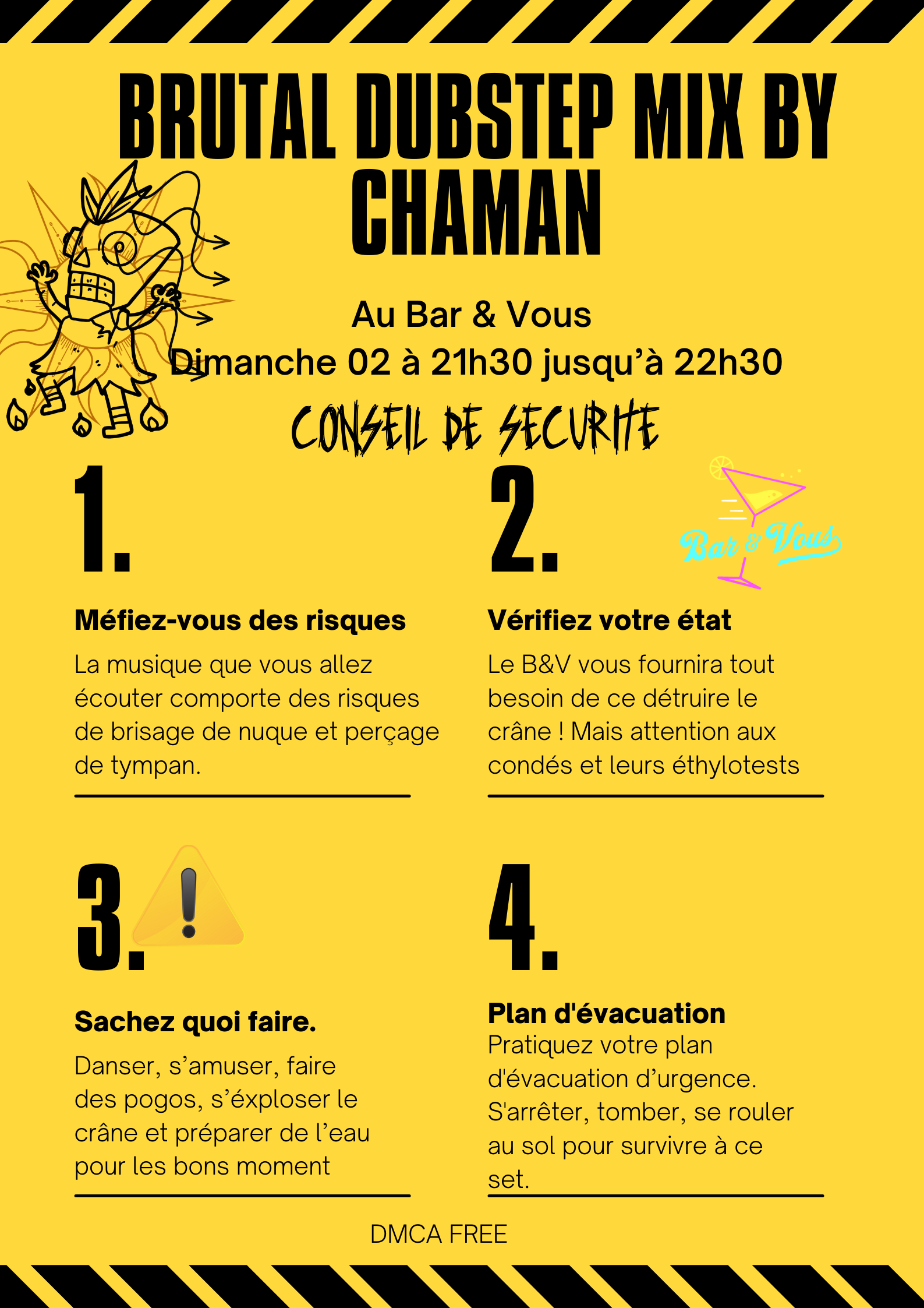 Jaune et Noir Bandes Pratique Sécurité Incendie Affiche (3).png